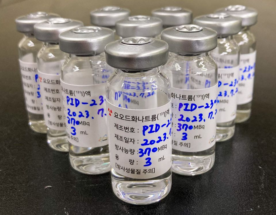 한국원자력연구원이 지난 8월 식약처에 품목허가를 신청한 ‘KAERI 요오드화나트륨(I-131)액’ 시제품.